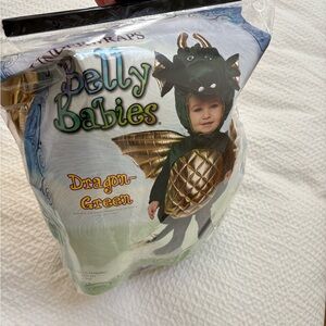Dragon Green Belly Babies Costume